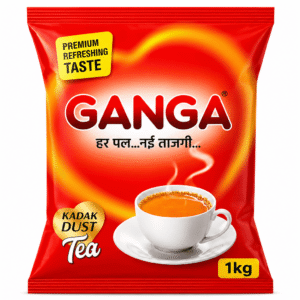 Ganga Kadak Dust Tea 1kg premium refreshing tea pack